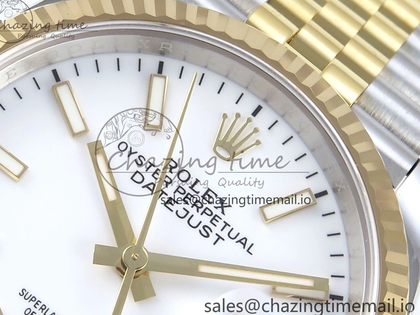 MiroTime 0126 DateJust 36 126233 EWEF Best Edition White Dial Stick Marker on SS YG Jubilee Bracelet A Affordable 618